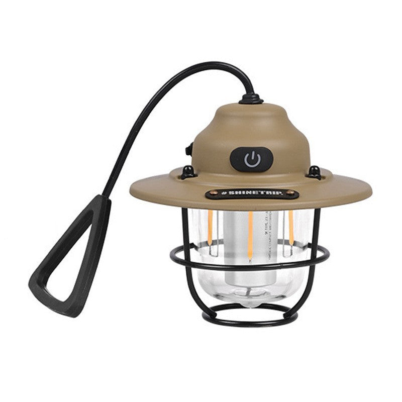 Retro Pinecone Camping Light