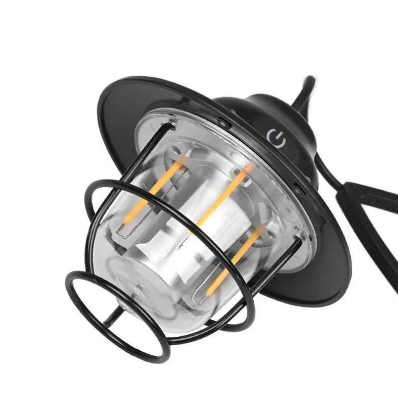Retro Pinecone Camping Light