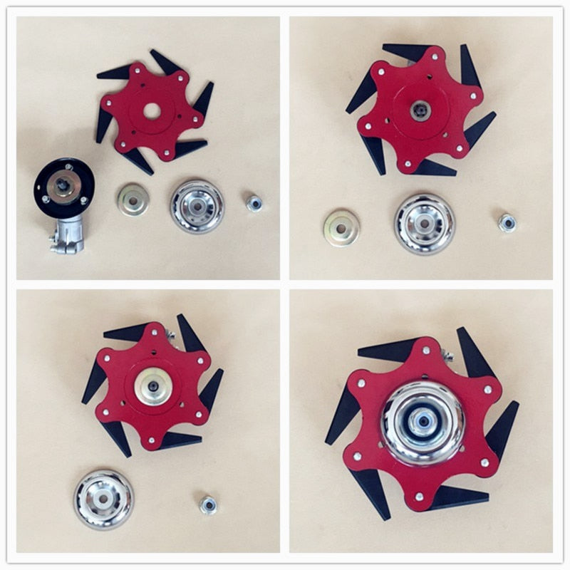 6-Tooth Metal Brush Cutter Blade