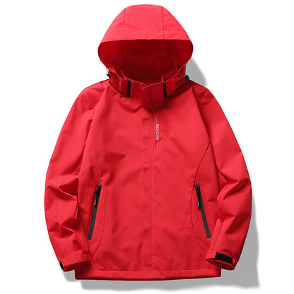 Camping premium sense assault suit men's windproof and waterproof fishing jacket assault suit couple hiking suit high-end