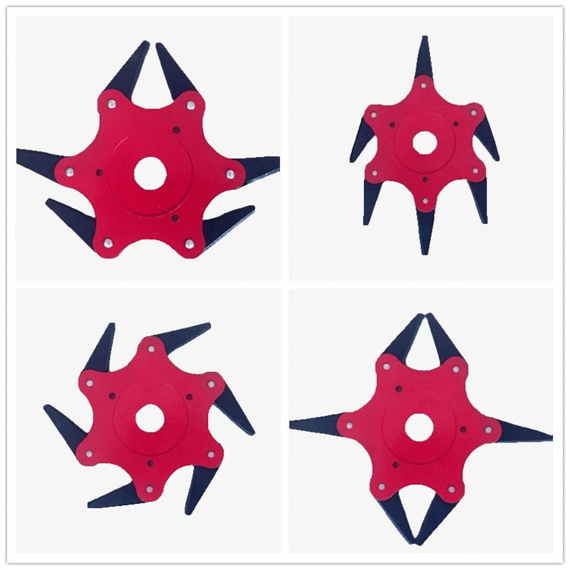 6-Tooth Metal Brush Cutter Blade