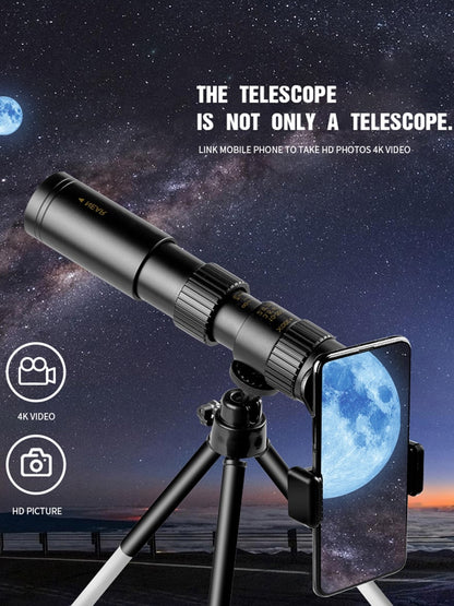 10-300x40mm Monocular Telescope Super Zoom Monocular Quality Eyepiece Portable Binoculars Hunting Lll Night Vision Scope Camping